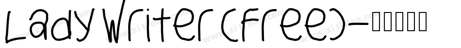 Lady Writer (Free)字体转换